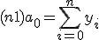 (n+1)a_0 = \sum^{n}_{i=0}{y_i}