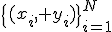 \{(x_i, y_i)\}_{i=1}^N