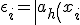 \epsilon_i = \left | a_h \left (x_i;X^m\setminus\{x_i\} \right) -y_i \right |