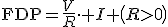 \operator{FDP}=\frac{V}{R}\cdot I \left(R>0\right)