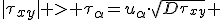 |\tau_{xy}| > \tau_{\alpha}=u_{\alpha}\cdot\sqrt{D_{\tau_{xy}}} 