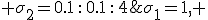 \sigma_1=1, \;\; \sigma_2=0.1\,:\,0.1\,:\,4;