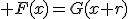 H_{1}:\; F(x)=G(x+r)