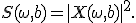  S(\omega, b) = |X(\omega, b)|^2. 