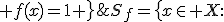 S_f=\bigl\{x\in X:\; f(x)=1 \bigr\}