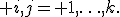 \frac{\alpha_i(1-\alpha_j)}{m f\left(x_{\alpha_i}\right) f\left(x_{\alpha_j}\right) },\;\; i\leq j,\;\; i,j= 1,\ldots,k.