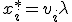  x_i^* = v_i + \lambda