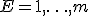 E={1,\ldots,m}