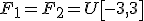 F_1 = F_2 = U\left[-3, 3\right]