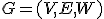 G = (V, E, W)