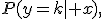 P(y=k\mid x),