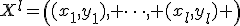 X^l=\left((x_1,y_1), \dots, (x_l,y_l) \right)