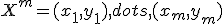 X^m = {(x_1,y_1),dots,(x_m,y_m)}