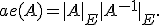 ae(A)=|A|_E|A^{-1}|_E.