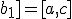 [a_1;b_1] = [a,c]