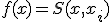 f(x) = S(x,x_i)