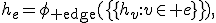 h_e=\phi_{\rm edge}(\{\!\{h_v:v\in e\}\!\}),