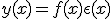 y(x) = f(x) + \epsilon(x)