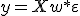 y = X w^* + \varepsilon