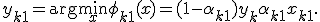 
y_{k+1} = \arg\min_{x} \phi_{k+1}(x) = (1-\alpha_{k+1})y_k + \alpha_{k+1} x_{k+1}.
