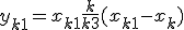y_{k+1} = x_{k+1} + \frac{k}{k+3}(x_{k+1} - x_k)